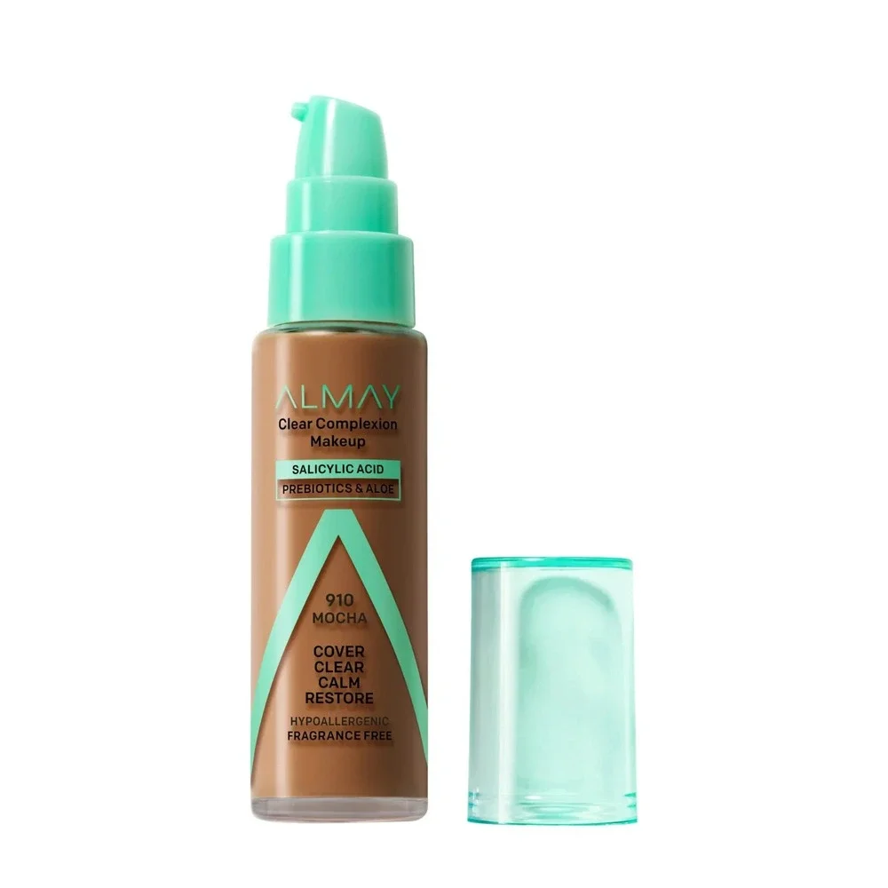 Almay Clear Complexion Foundation Makeup Hypoallergenic 910 Mocha
